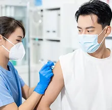Person Getting Vaccinated
